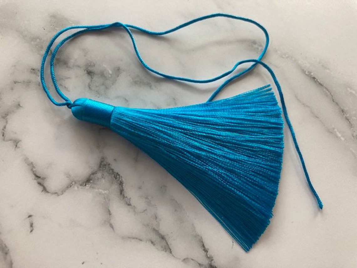 Peacock Blue Tassel Cord Tying Tassel Color Mala Supply Etsy