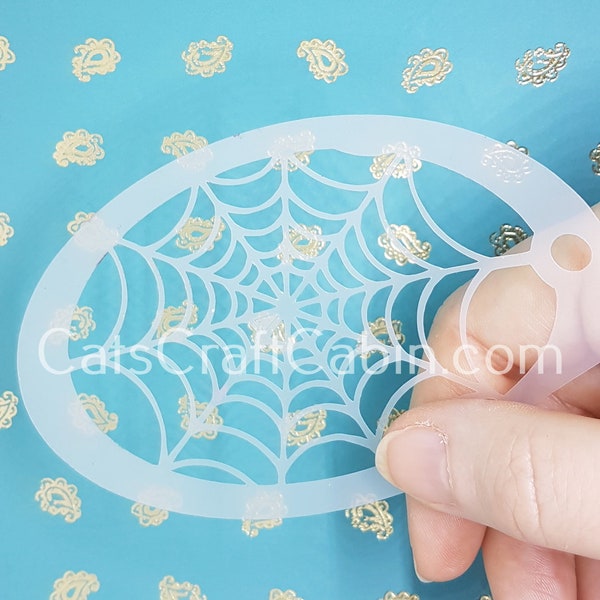 Spider Web stencil Spooky Halloween Goth Spidey herbruikbare Mylar print patroon gezicht verf muur body art suiker cosplay