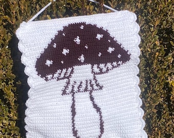 Mushroom Tapestry Crochet Pattern