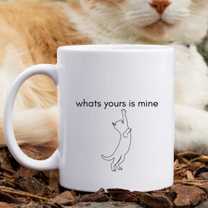 Taza de gato, taza de gato divertida, amante de los gatos, amante de las mascotas, regalo de amante de las mascotas, taza de cerámica, taza de café
