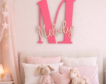 Letrero de madera personalizado para la puerta de la habitación infantil, placa con nombre, regalo, letreros personalizados para puertas, regalo para baby shower