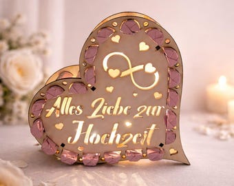 Archivo láser de barra de chocolate Yogurette con forma de corazón para San Valentín, regalo de amor y boda - Paquete de 14 SVG y DXF de madera de 3 mm y 4 mm (incluye licencia comercial)