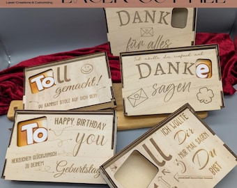 3 mm 4 mm Digital Laser File Bundle - 6 different Toffifee wooden box designs, gift box, birthday, laser cut file SVG DXF AI