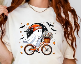 Comfort Colors® Halloween Ghost Shirt, Cute Ghost Shirt, Womens Halloween Shirt, Cute Fall Shirt, Spooky Season Shirt, Gift For Halloween