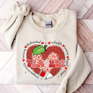 Valentines Day Teacher Sweatshirt, Teaching Sweethearts Teacher Shirt, Teacher Valentines Day Gift, Love Teacher Shirt, Valentines Day Shirt