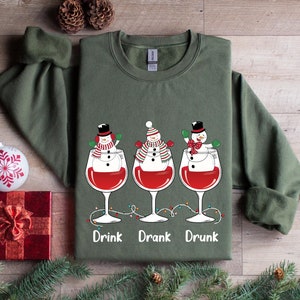 Wine Glasses Santa Hat Christmas Tee Funny Wine Lover Gift T-Shirt Wine Glasses Santa Hat Christmas Tee Funny Wine Lover Gift T-Shirt