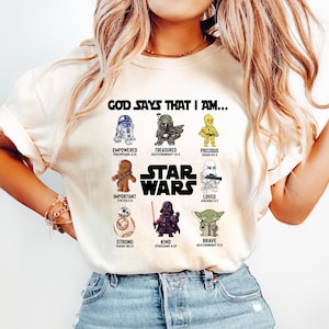 Christian Star Wars God Says I Am Kids Shirt, Funny Galaxy&#39;s Edge Kids Sweatshirt, Religious Darth Vader Toddler, Disney Vacation Youth Tees