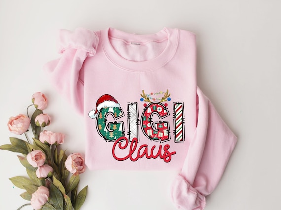 Glitter Gigi Sweatshirt, Christmas Gigi Sweatshirt, Gigi Sweater, Gigi And Grandkids Sweatshirt, Gifts For Mimi Mom Nana Gigi Gifts