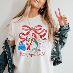 Disney Princess Ariel Shirt, Little Mermaid Shirt, Disney Girls Trip, Disney Minnie Ears Ariel Tee, Disney Princess Shirt, Ariel Mermaid image 1