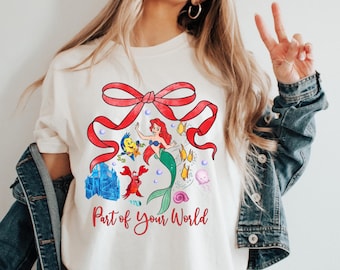 Disney Princess Ariel Shirt, Little Mermaid Shirt, Disney Girls Trip, Disney Minnie Ears Ariel Tee, Disney Princess Shirt, Ariel Mermaid