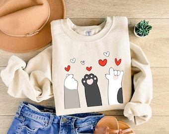 Cute Cat Valentine Shirt, Valentines Day Shirt, Valentines Day Gift, Cat Lover Shirt, Cat Lover Gift, Love T Shirt, Funny Cat Shirt, Cat Mom