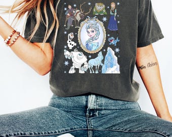 Disney Elsa Shirt, Frozen Elsa, Disney Castle Watercolor, Disney Matching, Princess Matching, Minnie Ears Elsa, Elsa Trip Shirt, Disney Trip