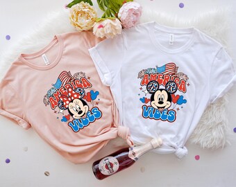 Mickey And Friends American Shirt, Disney Patriotic Memorial Day Tee, Disney 4th Of July Shirt, Mickey Minnie Goofy Pluto Donald Daisy Shirt