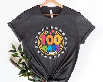 100 Days of School Shirt, 100th Day Of School Celebration, Student Shirt, Back to School Shirt, Gift For Teacher, 100 Days Celebration Shirt