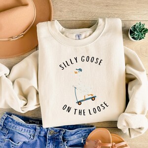 Silly Goose Shirt, Silly Goose On The Loose, Funny Western Tee, Funny Graphic Tee, Funny Silly Shirt, Funny Goose Shirt, Goose Lover Shirt image 2