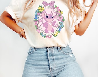 Disney Stitch Angel Shirt, Angel Shirt, Disney Movie Shirt, Disney Girl Shirt, Disney Woman Shirt, Disney Gift Shirt, Magic Kingdom Tee