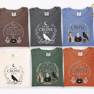 Comfort Colors In My Crone Era Shirt,  Halloween Tee, Funny Witchy Gift