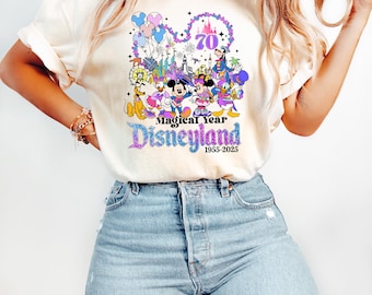 Disneyland 70th Anniversary Shirt, Disneyland Resort T-Shirt, WDW Family Vacation Sweatshirt, Mickey&Co Matching Sweater, Magic Kingdom Tee