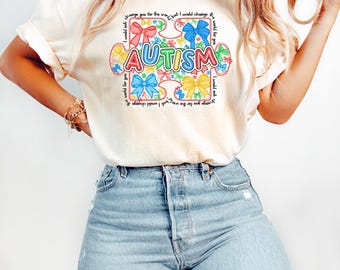 Autism Puzzle Shirt, Autism Shirt, Autism Mom Shirt, Puzzle Shirt, Autism Coquette Puzzle Shirt, Autism Awareness Shirt, Proud Mom Shirt