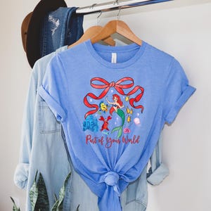 Disney Princess Ariel Shirt, Little Mermaid Shirt, Disney Girls Trip, Disney Minnie Ears Ariel Tee, Disney Princess Shirt, Ariel Mermaid image 4