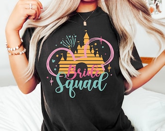 Disney Bride Bride Squad Shirt, Disney Bridal Party Shirt, Bride Squad, Disney Team Bride, Bachelorette Party Shirt, Disney Bride Team Shirt