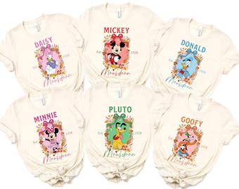 Mickey And Friends Epcot Flower Garden Festival Shirt, Disney Family Matching Shirt, Disneyland Trip Swetshirt, Epcot Figment Matching Trip