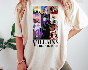 Disney Villains The Evil Tour, Disney Queens Shirt, Disney Evil Tour Sweatshirt, Disney Maleficent Shirt, Disney Witches Evil Villains Tee