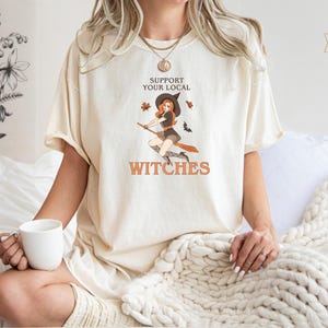 Comfort Colors Spooky Season Shirt, Witchy Halloween Tee, Local Witches Gift