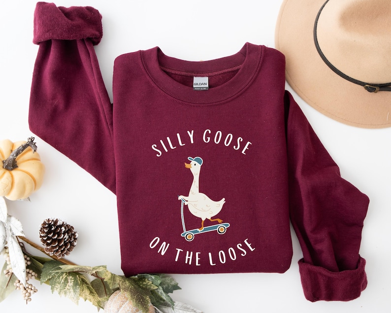 Silly Goose Shirt, Silly Goose On The Loose, Funny Western Tee, Funny Graphic Tee, Funny Silly Shirt, Funny Goose Shirt, Goose Lover Shirt image 3