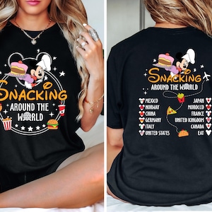 Snacking Around the World Shirt, Disney Snacks Shirt, Magic Kingdom Snacking Shirt, Disney Snacking Shirt, Epcot Shirt, Disney Vacation Tee