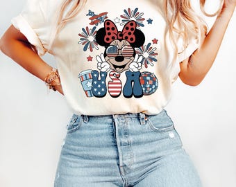 USA 4th of July Minnie Mouse Shirt, Disney 4th of July Shirt, Patriot Shirt, Fourth Of July Disney Shirt, Disney American Patriotic Shirt