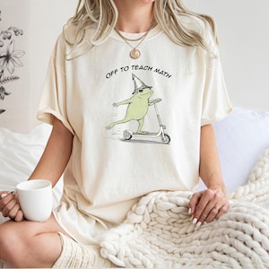 Math Teacher Shirt, Comfort Colors Math Frog T-Shirt, School Tee, Gift for Teachers