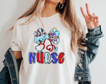 Disney Characters Nurse Shirt, In My Nurse Era T-Shirt, Minnie Nurse Shirt, Disney Pediatric Nurse Shirt, Nurse Week Shirt, Nursing Shirts