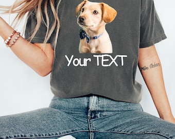 Comfort Colors® Custom Photo shirt, Custom Shirt, Custom Picture, Birthday Photo Shirt, Holiday Gift, Family Picture Tee, Custom Image Shirt