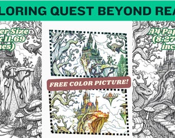 A Coloring Mystical Creatures : Printable PDF Download [Adult Coloring Book & Free color image]