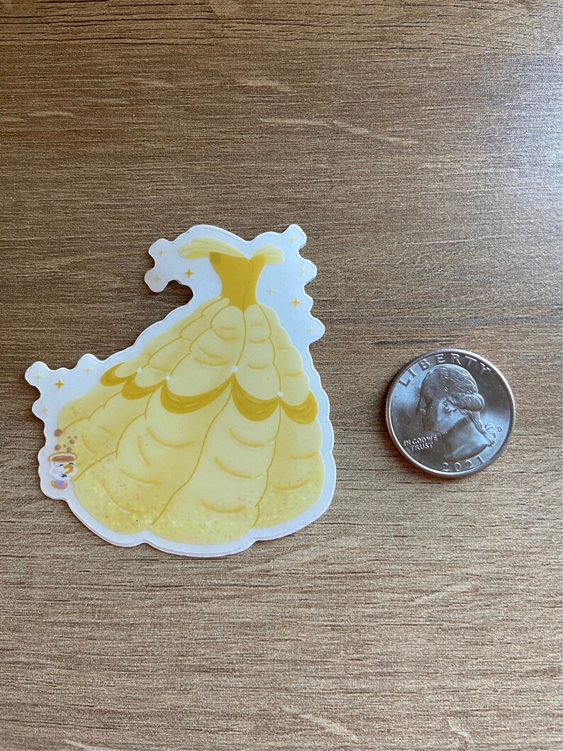 Belle Dress Disney Sticker Disney Stickers Chip Beauty and the Beast ...