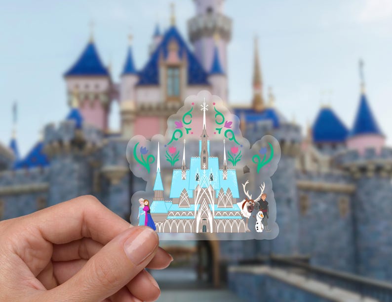 Arendelle Castle Sticker, Vinyl, Disneyland, Frozen Sticker, Olaf, Anna ...