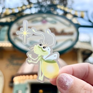 Ray Lightning Bug Disney Sticker Disney Stickers Princess and the Frog Water Bottle Transparent Cell Phone Case Lap top Helmet Sticker Tiana