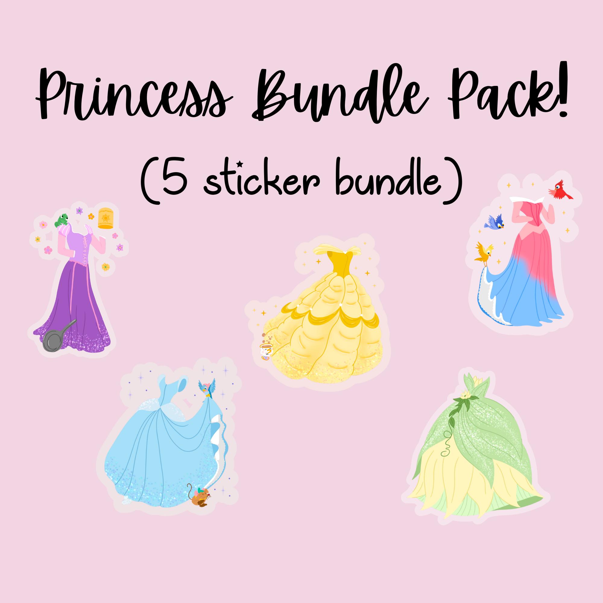 Bell Sticker Princess Princess Sticker Pack, Sticker Set, Bundle, Cute Disney Sticker, Aurora ...