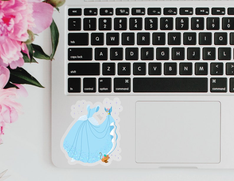 Cinderella Dress Disney Sticker Disney Stickers Princess Glass Slipper ...