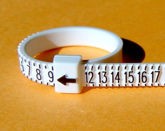 Reusable Finger Ring Sizer Black or White Finger Sizer Ring Guage