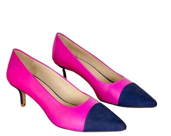 Leather Pumps Handmade in Spain - 1.8&quot; Stiletto Heel, Gel Plus Insole