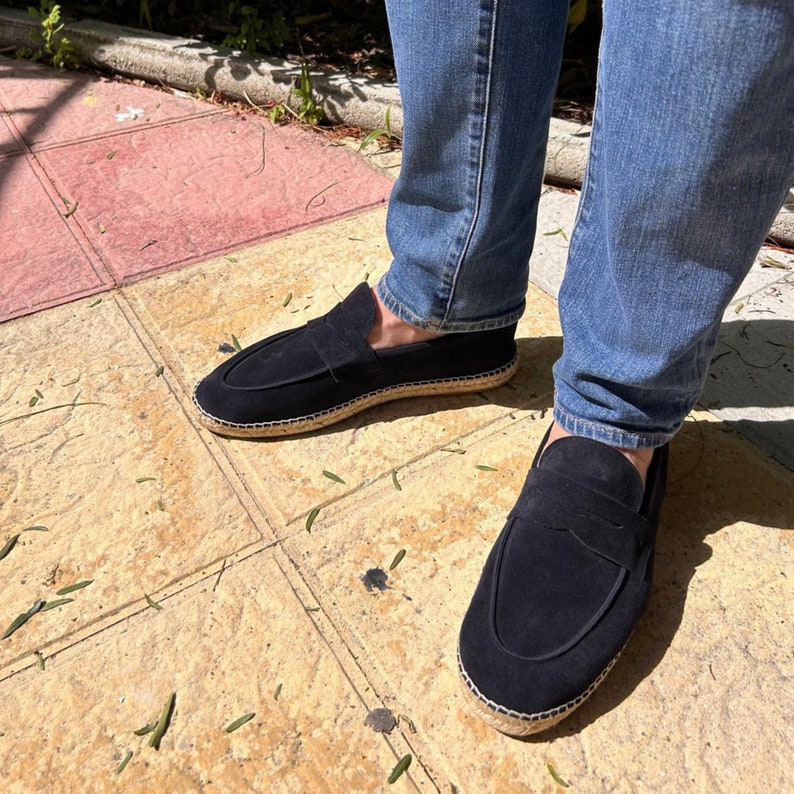 Alpargatas hombre azul marino