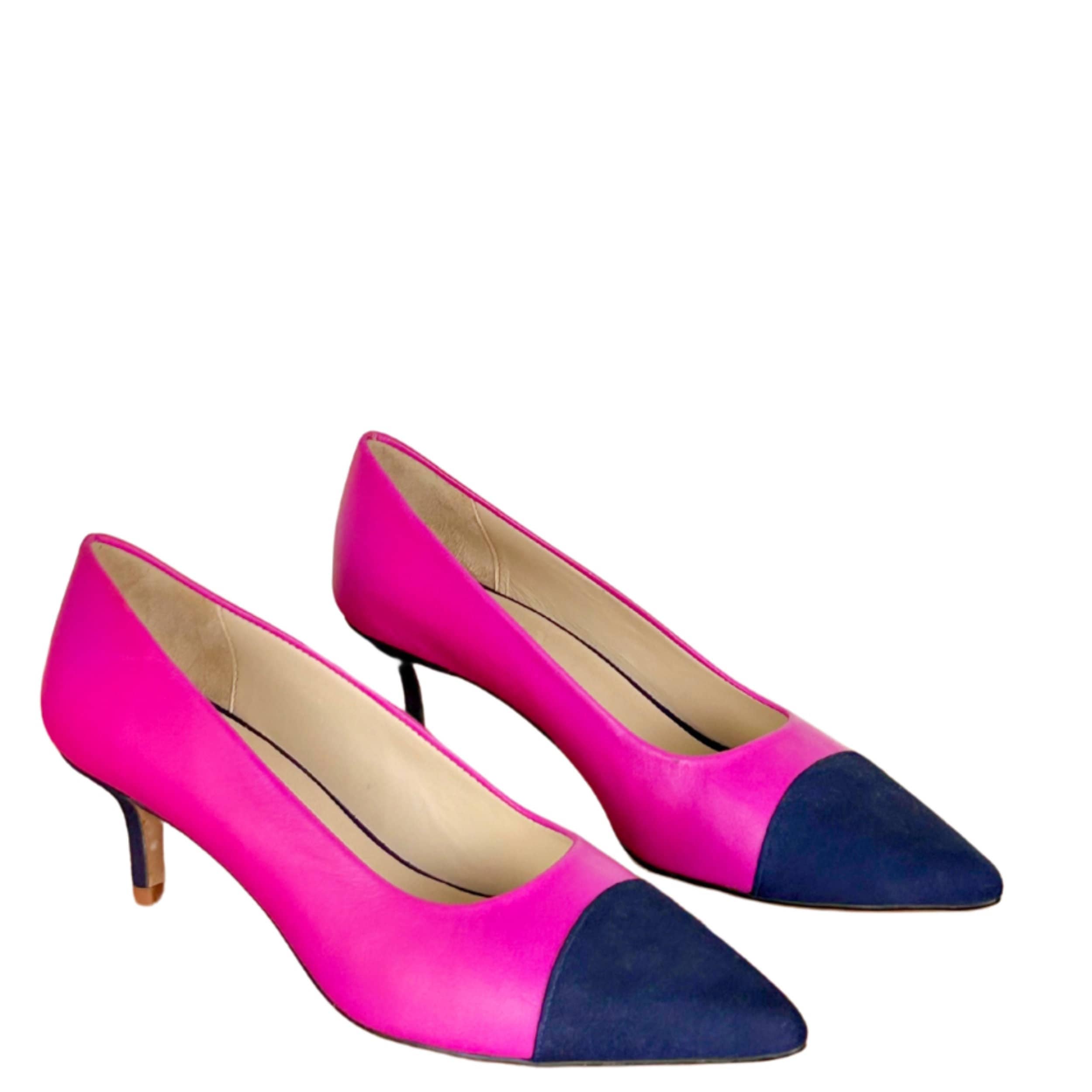 Leather Pumps Handmade in Spain - 1.8" Stiletto Heel, Gel Plus Insole