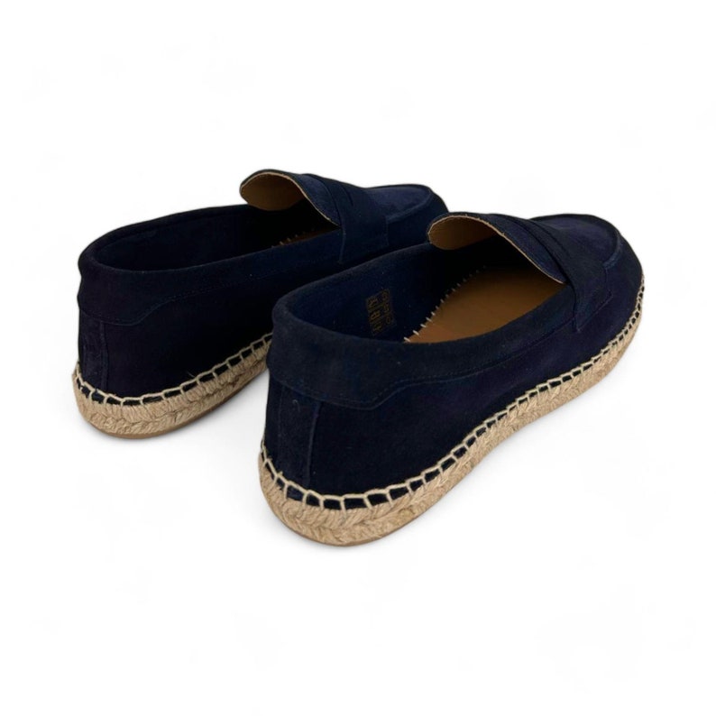 Zapatillas de esparto hombre azul