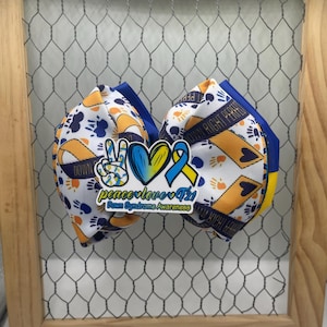 Down Syndrome Awareness Inspired Hair Bow
