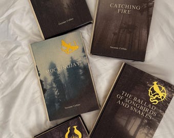 The Hunger Games Series by Suzanne Collins | Custom Special Edition, Handmade, Rebound Books