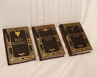 Red Rising Trilogy by Pierce Brown Rebinds | Special Custom Edition | Rebound Set