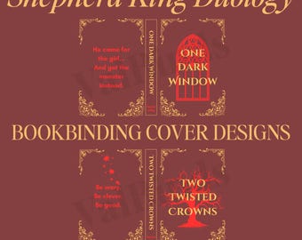 Shepherd King Book Cover Set: Gothic Rebind Designs (PNG + SVG Digital Download