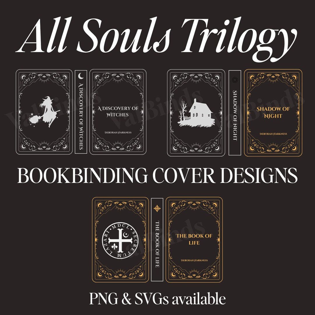 All Souls Trilogy Book Cover Set DIY Rebind Design (PNG